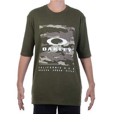 Camiseta Oakley D.N.A Oversized Tee Masculina Verde
