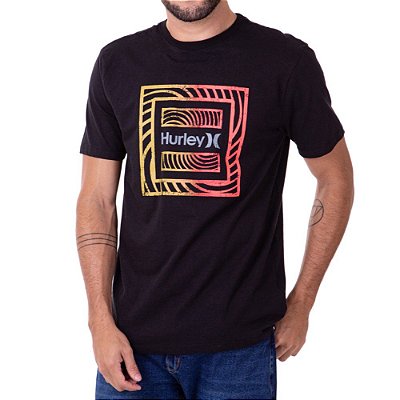Camiseta Hurley Twister Masculina Preto