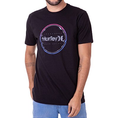 Camiseta Hurley Arco Masculina Preto