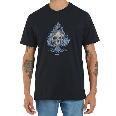 Camiseta MCD Skull Wave Masculina Preto
