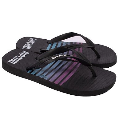 Chinelo Rip Curl Logo Filter Masculino Preto