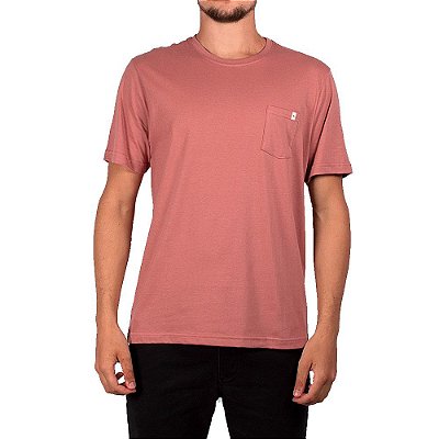 Camiseta Rip Curl Plain Pocket Masculina Rosa