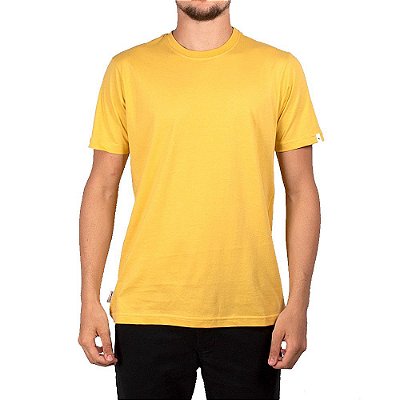 Camiseta Rip Curl Plain Masculina Amarelo