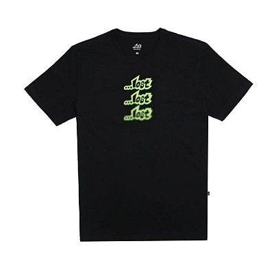 Camiseta Lost Glow Oversized Masculina Preto
