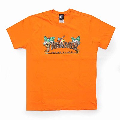 Camiseta Thrasher Tiki Masculina Laranja