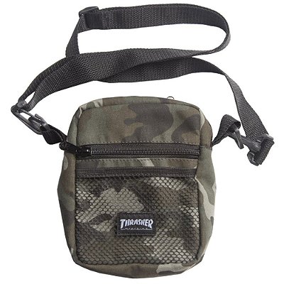 Shoulder Bag Thrasher Camo Verde Camuflado