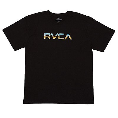 Camiseta RVCA Krome Plus Size Masculina Preto