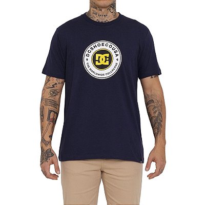 Camiseta DC Shoes Shoe Co Collective Masculina Azul Marinho