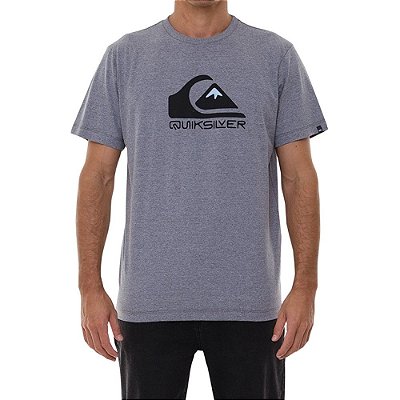 Camiseta Quiksilver Squar Me Up Plus Size Masculina Cinza