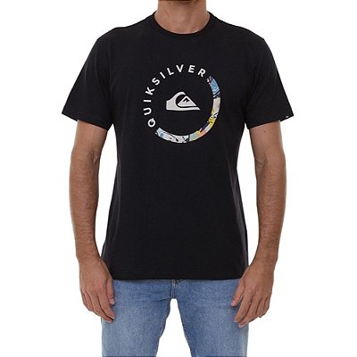 Camiseta Quiksilver Slabed Plus Size Masculina Preto