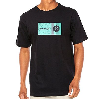 Camiseta Hurley Texture Masculina Preto