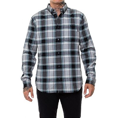 Camisa DC Shoes Manga Longa Northboat LS Masculina Preto