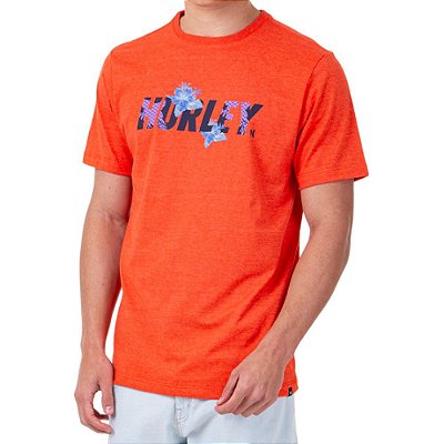 Camiseta Hurley Fastlane 2 Masculina Vermelho Mescla