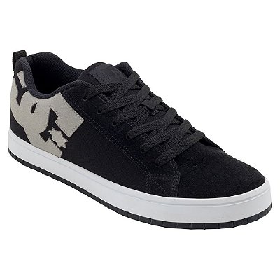 Tênis DC Shoes Court Graffik TX Masculino Preto/Branco