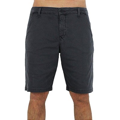 Bermuda Hurley Sarja Grid Masculina Preto