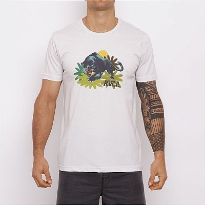 Camiseta RVCA Mel G Anp II Masculina Off White