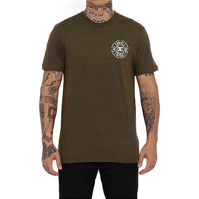 Camiseta DC Shoes Sealed Deal Masculina Verde Escuro