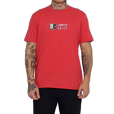 Camiseta DC Shoes DC Split Star Masculina Vermelho