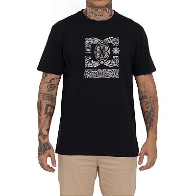 Camiseta DC Shoes Paisley Pieces Masculina Preto