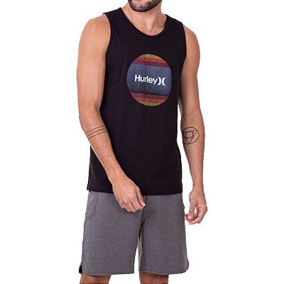 Regata Hurley Gradiente Masculina Preto