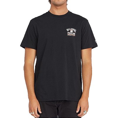 Camiseta Billabong Pipeline Tube Masculina Preto