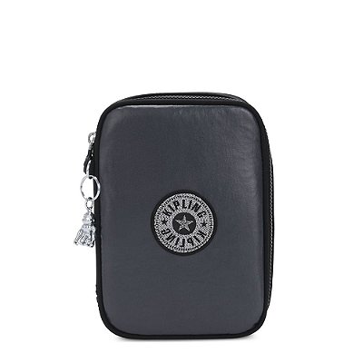 Estojo Kipling 100 Pens Black Met Bl Preto