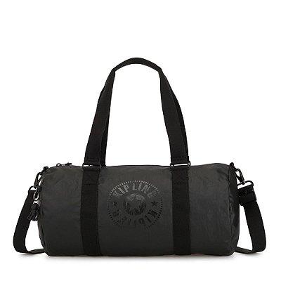 Bolsa Kipling Onalo Raw Black Preto