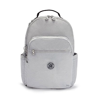 Mochila Kipling Seoul Glitter Pop Cinza