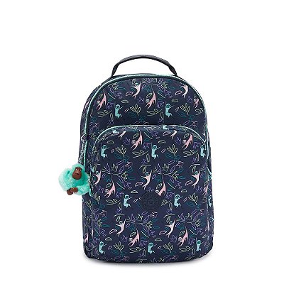 Mochila Kipling Gouldi Jungle Monkeys Estampada