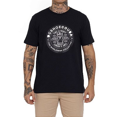 Camiseta DC Shoes Time Is Money Masculina Preto