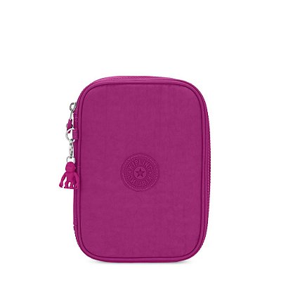 Estojo Kipling 100 Pens Bright Pink Rosa