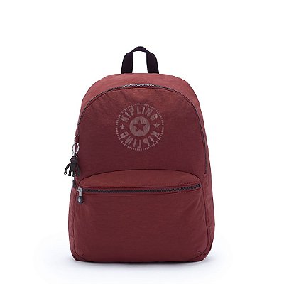 Mochila Kipling Kiryas Maroon Black Marrom