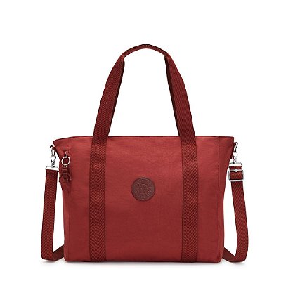 Bolsa Kipling Asseni Dusty Carmine Vermelho