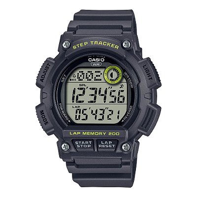 Relógio Casio Standard WS-2100H-8AVDF Preto/Amarelo