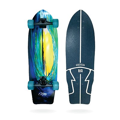 Simulador Surf Longboard NitroSK8 Wave Sunset 31x10"