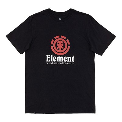 Camiseta Element Vertical Masculina Preto