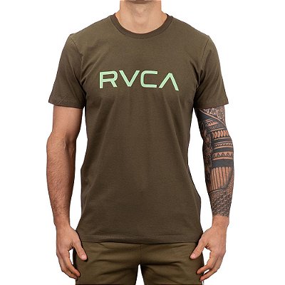 Camiseta RVCA Big RVCA Masculina Verde Escuro