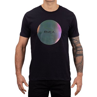 Camiseta RVCA Motors III Plus Size Masculina Preto