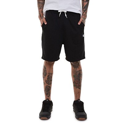 Bermuda DC Shoes Moletom Riot 2 Short Masculina Preto