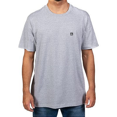 Camiseta Quiksilver Transfer Masculina Cinza Mescla