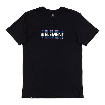 Camiseta Element Shadow Logo Masculina Preto
