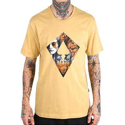 Camiseta MCD Regular Flip Masculina Amarelo