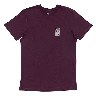 Camiseta Element Firman Masculina Vinho