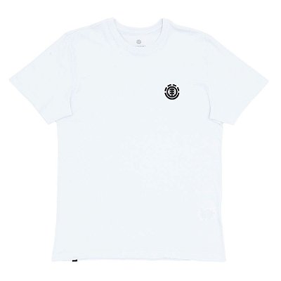 Kit 2 Camisetas Element Logo Masculinas Branco/Preto