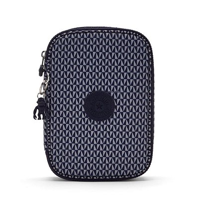 Estojo Kipling 100 Pens Triangle Blue Estampado