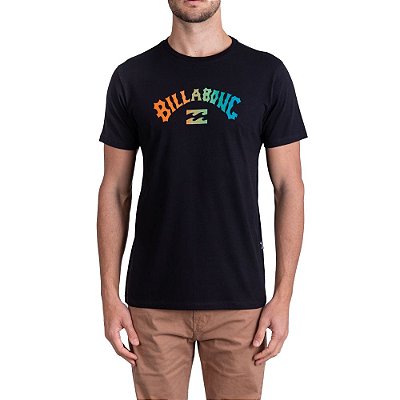 Camiseta Billabong Arch Fill Gradient Masculina Preto