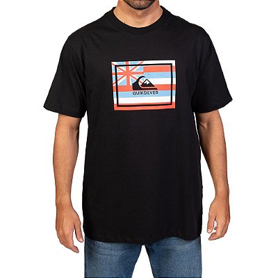 Camiseta Quiksilver Hi Logo Masculina Preto