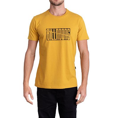 Camiseta Billabong Parted Masculina Mostarda