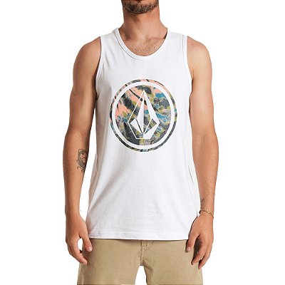 Regata Volcom Circle Stone Masculina Branco