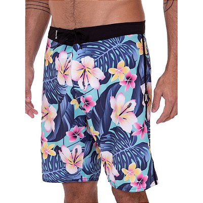 Bermuda Hurley Boardshorts Cabana Masculina Turquesa